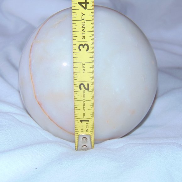 4" Alabaster Sphere - Picture 2 of 8